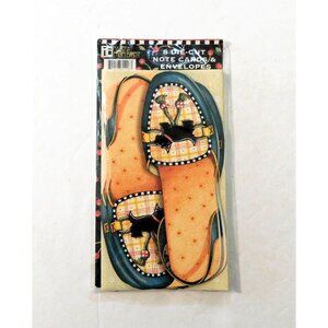 Mary Engelbreit Shoe Die-Cut Note Cards Envelopes Set of 8 Scottie Dog